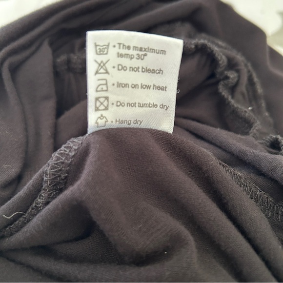 Chic Black Jumpsuit with Blouson Top Long Sleeves and Wide-Leg Pants size XL - Picture 15 of 15